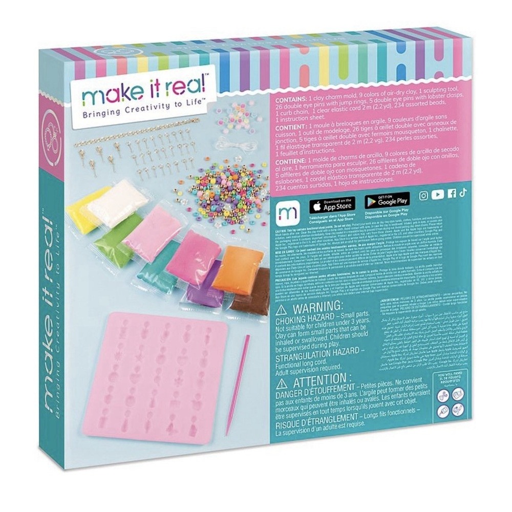 Make It Real:Clay Charm DIY Jewelry Kit - Make 30+ Clay No Bake Charms to... - Picture 2 of 5